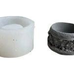 Molde Silicona Resina Uv Plato Vaso Maceta Modelo B