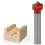 Fresa Madera Doble Perfilado Curvo Vástago 6mm 6x10mm 1pcs