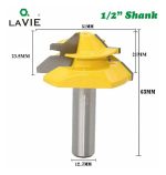 Fresa Madera Ensamble Cajón Machimbrado Vástago 1/2 45° 23.5 - Imagen 2