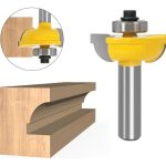 Fresa Madera Moldura Zócalo Marcos Vástago  1/2  Curva Int.