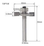Fresa Madera T 1/4 X 1/4 - Imagen 2