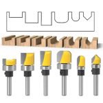 Fresa Madera Copiadora Canal Toma 1/4 6pcs