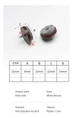 Patas Patín Mueble Sillón Silas Cama Sofá 20un Anti-rayas - Imagen 4