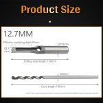 Broca Para Agujeros Cuadrados 4pcs Hss 12.7, 14, 15 Y 16mm - Imagen 5