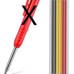 Repuesto Lápiz Carpintero Profecional 1 Paq. 6un 3 Colores