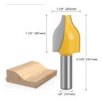 Fresa Madera Moldura Zócalo Marcos Vástago  1/2  Mesa - Imagen 2