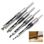 Broca Para Agujeros Cuadrados 4pcs Hss 12.7, 14, 15 Y 16mm