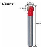 Fresa Madera Media Caña Vástago 1/2 X 5/16 1pcs - Imagen 2