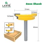 Fresa Madera Cajón Ensamble Machimbrado Vástago 8mm - Imagen 2